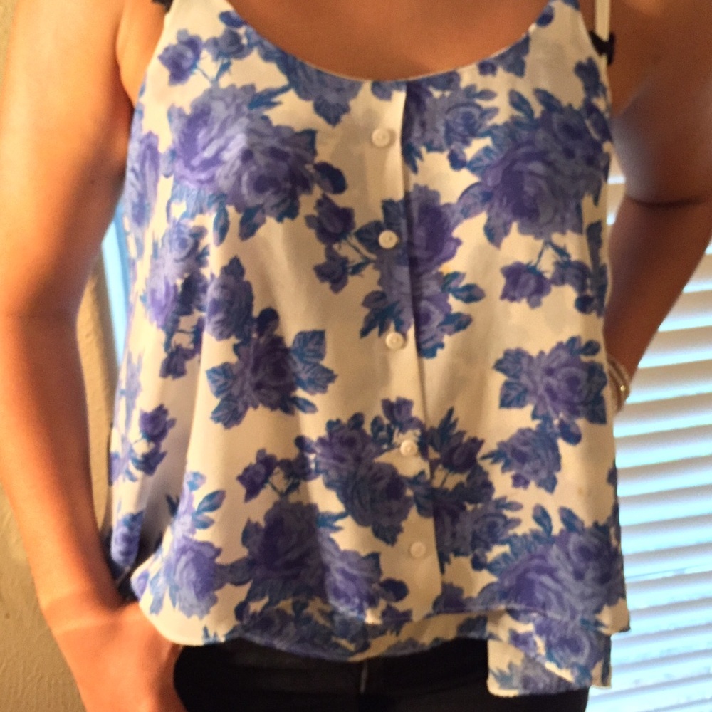 Floral high low top